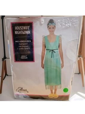 Women's Housewife Nightgown Costume Size Medium #3071 #4028